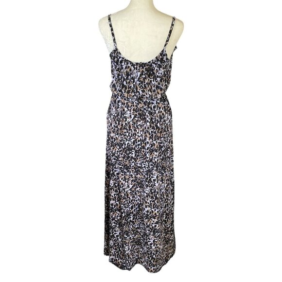 Eye Candy women's medium leopard print sleeveless stretchy maxi dress - Picture 4 of 11